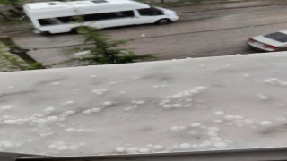 Başkentte dolu yağışı