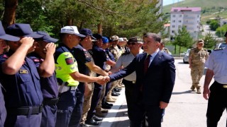 Bayburtta görevi başındaki güvenlik güçlerinin bayramı kutlandı