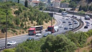 Bayram tatili dönüşünde Kocaelide trafik akıcı seyrediyor