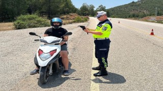 Bayram tatilinde Muğlada 90 motosiklet trafikten men edildi