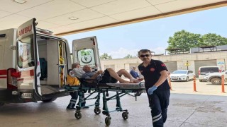 Bisiklet ile motosiklet çarpıştı: 2 yaralı