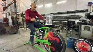 Bisikletleri sanat eserine çeviriyor