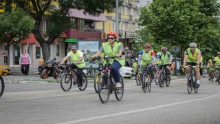 Bisikletliler, farkındalık için pedal çevirdi
