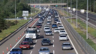 Bolu geçişinde yoğun trafik