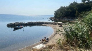 Burhaniyede Pelitköy İçmeler Sahili sakinleri kıyı işgaline tepkili