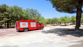 Büyükşehir İtfaiyesinden termal drone ile yangın nöbeti