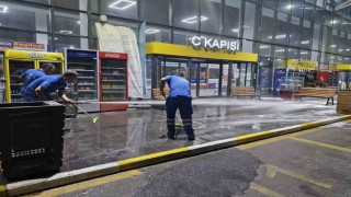 Büyükşehirden otogarlarda temizlik çalışması