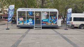 Büyükşehirin Mobil Beyaz Masa Birimi ile hizmet her yerde