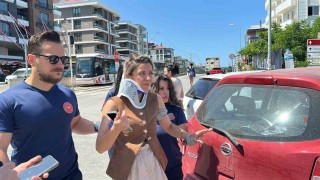 Cadde birleşiminde otomobiller çarpıştı: 1 yaralı