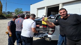 Çalışanlara sıcak havada serin bir mola