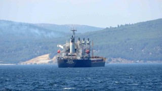 Çanakkale Boğazında yük gemisi arıza yaptı