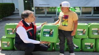 Çiftçilere Hümik Asit dağıtıldı