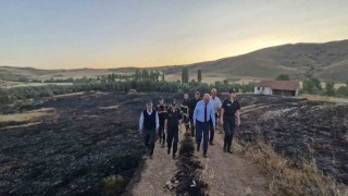 Çorum Valisi Çalgan, yangın bölgesinde incelemelerde bulundu