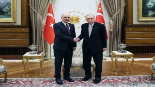 Cumhurbaşkanı Erdoğan, TBMM Başkanı Kurtulmuşu kabul etti
