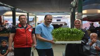 Demircili çiftçilere 40 bin ücretsiz sebze fidesi dağıtıldı