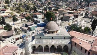 Depremin yıktığı Habib-i Necaar Camiinde ihya çalışmaları hızla sürüyor