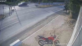 Devrilen motosikletten düşerek metrelerce sürüklendi