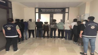 Düzensiz göçmen operasyonunda 9 kişi yakalandı