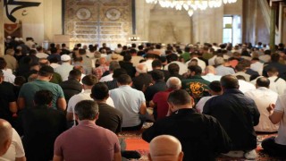 Edirnede Kurban Bayramı namazı coşkusu