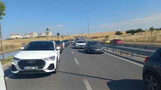 Edirnede TYT öncesi trafik yoğunluğu