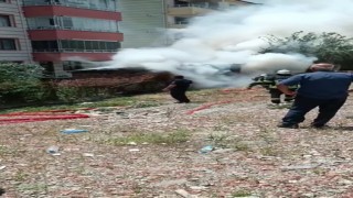 Elazığda odunluk yangını