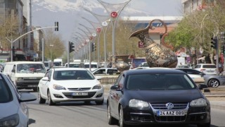 Erzincanda araç sayısı 79 bin 988 oldu