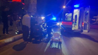 Erzincanda motosiklet kazasında sürücü yaralandı