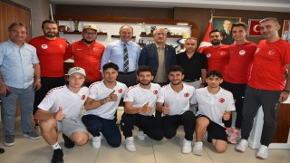 Erzurum GSİM Short Track olimpik milli takımını ağırladı
