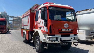 Fabrikanın çatısında yangın çıktı