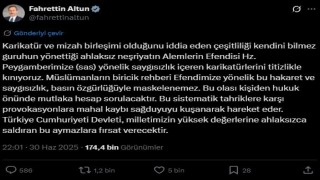 Fahrettin Altun: Peygamberimize yönelik saygısızlık içeren karikatürleri şiddetle kınıyoruz