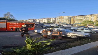 Fiat-Tofaş otomobil alevlere teslim oldu