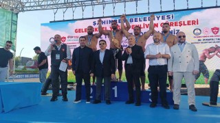 Gaziantepte altın kemer Feyzullah Aktürkün