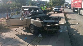 Gaziantepteki feci kazada Tofaş sürücüsü kurtarılamadı