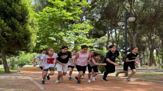 Genç sporcular kıyasıya mücadele etti
