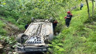 Giresunda trafik kazası: 1 ölü, 1 yaralı