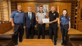 Güvenlik görevlilerine başarı belgeleri verildi