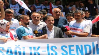 HAK-İŞ ve Öz Sağlık İş Başkanı Aküzüm. Beklentimiz, çalışanı merkeze alan, geçim şartlarını gözeten adil bir teklifin ortaya konmasıdır