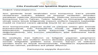 Hakkari Cilofest-2025 eğlence programı iptal edildi