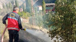 Hakkari itfaiyesinden yangın mesaisi
