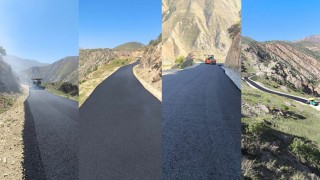 Hakkaride tozlu yollar asfalta dönüşüyor