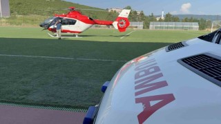 Hava ambulansı 24 yaşındaki genç kız için havalandı