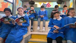 Hayalleri taşıyan kütüphane, kırsalda 5 bin çocukla buluştu