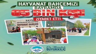 Hayvanat bahçesini bayramda 65 bin kişi ziyaret etti