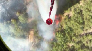 Helikopterden kaydedilen görüntü yangının boyutunu gözler önüne serdi