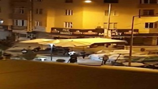 Iğdırda gece yarısı sokak kavgasında yumruklar havada uçuştu