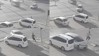 İki ayrı kazada saniselerle ölümden kurtuluş: O anlar kamerada
