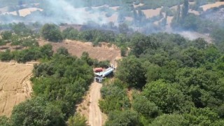 İnegölde orman yangını kontrol altına aldı, yangının çıkış nedeni ortaya çıktı