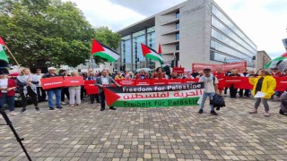 İsrail Dışişleri Bakanı Saara Almanyada Gazze protestosu