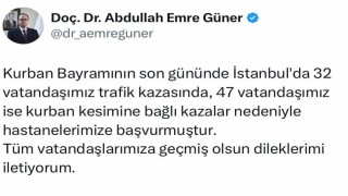 İstanbulda bayramın son gününde 79 kişi hastaneye başvurdu