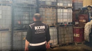 İzmirde 613 ton kaçak akaryakıt ele geçirildi